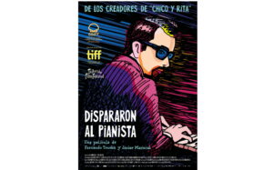 “Dispararon al pianista” cartel diseñado por Javier Mariscal